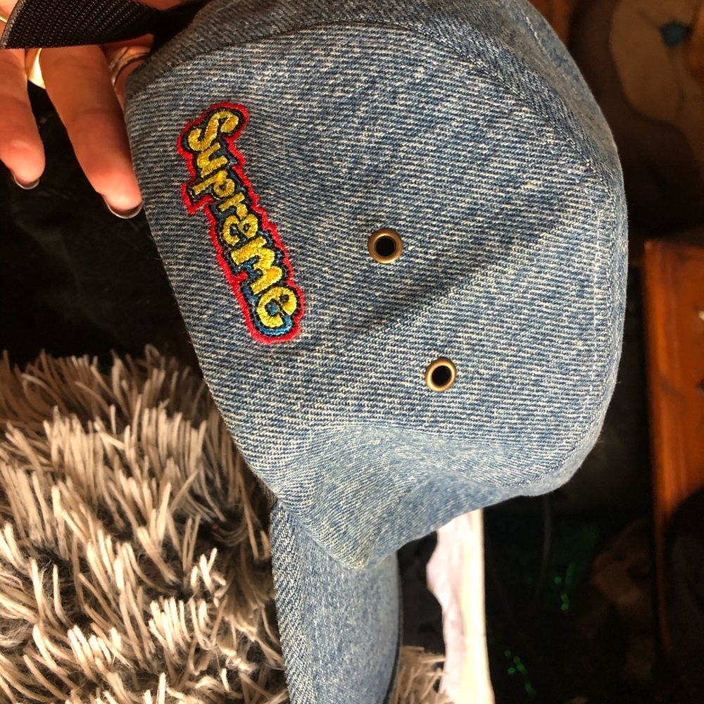 SUPREME GONZ DENIM CAMP HAT